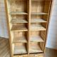 Vintage filing cabinet with double curtains, oak, Charles Schneider, Betschdorf.