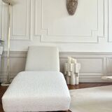 Méridienne design en tissu bouclettes
