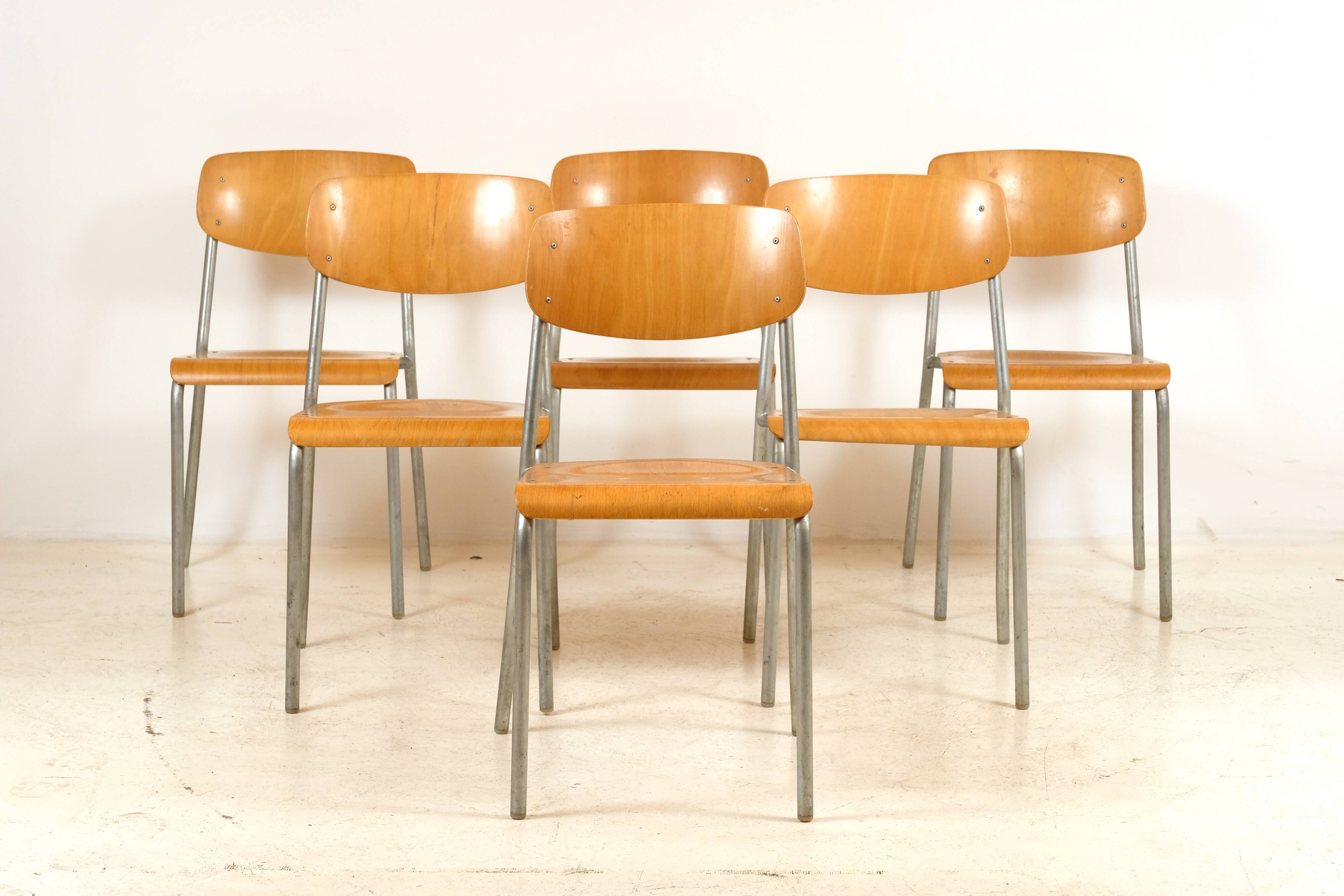 6 chaises par Gustav Hassenpflug 1960