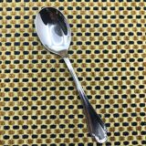 Christofle silver-plated small spoon, Pompadour model