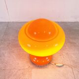Vintage opaline mushroom table lamp, 1970s