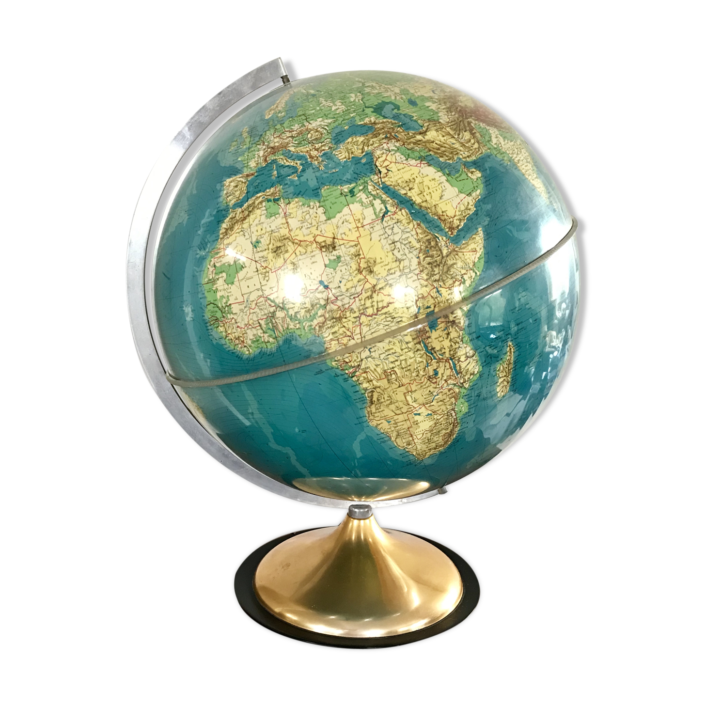Globe Earth light vintage