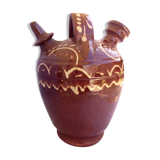 Patterned glazed terracotta gargoulette