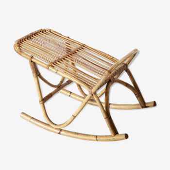 Rattan foot rest