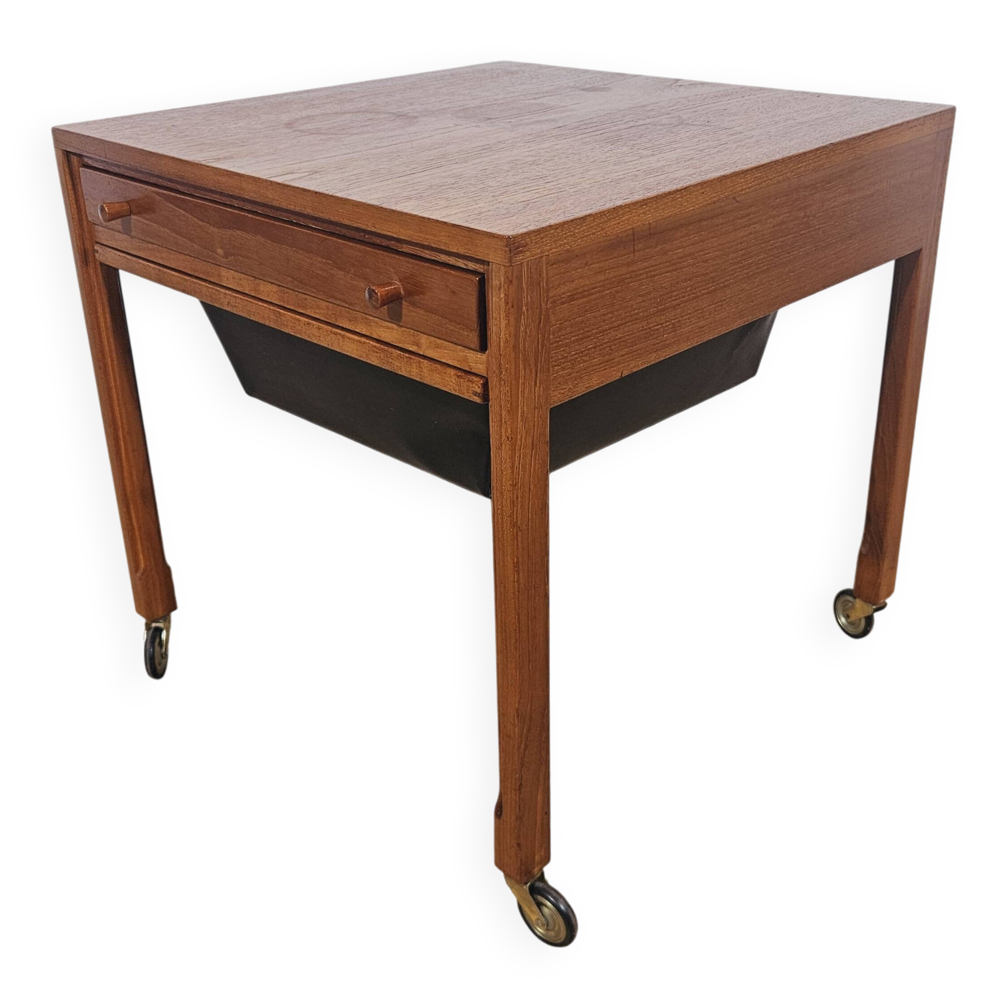 Sewing,Teak, Mid-Century Modern table, Denmark, 1950s/60s.