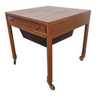 Sewing,Teak, Mid-Century Modern table, Denmark, 1950s/60s.