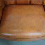 Sheepskin Leather 2.5-Seater Sofa