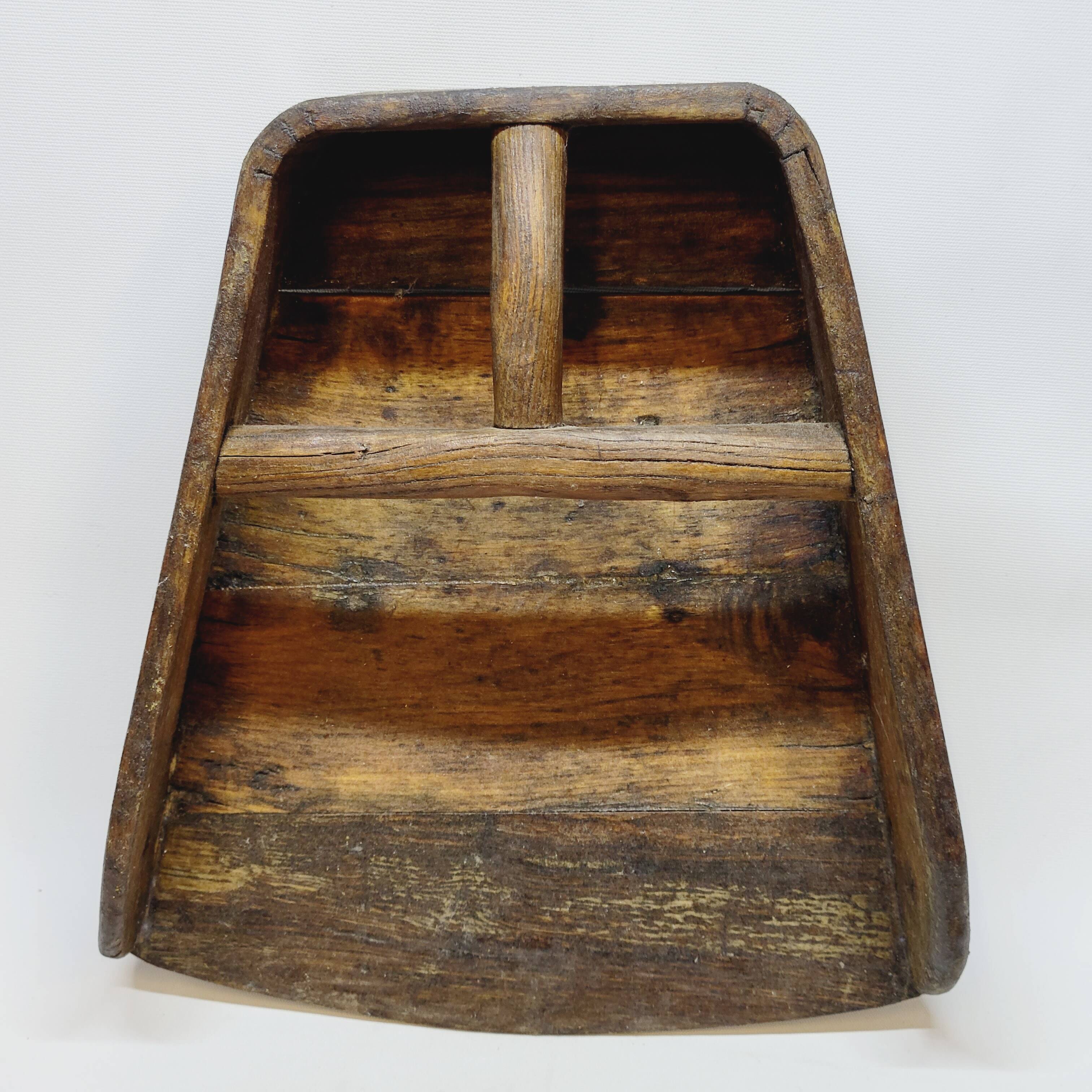 Old Chinese Grain Measure in Wood Folk Art