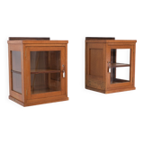 Oak art deco hanging cabinets 1930s