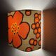 Sakura fabric wall light - rectangle H20 L20cm