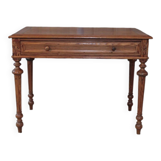 Table à écrire en pitchpin,  début XXème