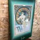 Old metal plate mucha the great masters litho art vintage decoration