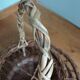 Rattan wicker glass and bottle holder basket