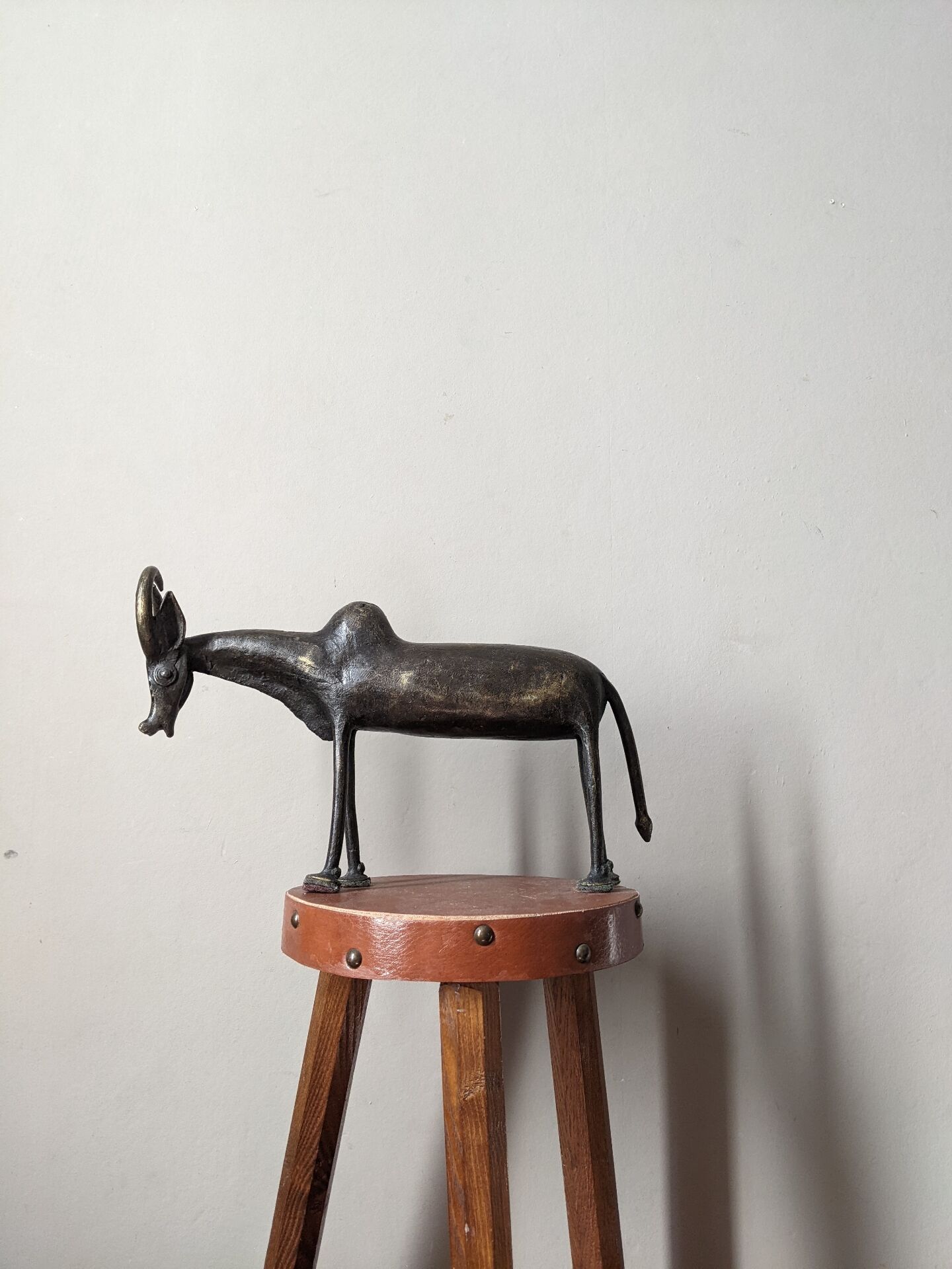 Handcrafted animal sculpture African art Burkina Faso