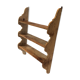 Patinated wooden shelf