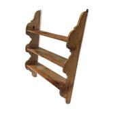 Patinated wooden shelf