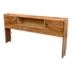 Cozy art deco headboard in lacquered burl wood, 1960s, 195cm
