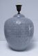 ceramic lamp in the shape of an XL pot, palm leaf decor, 80s
