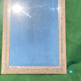 Tessellated red coral stone mirror by Maitland Smith 1970s 75x110cm