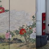 3 sliding panels printed on paper