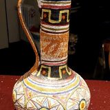 Large glazed ceramic vase from the 60s/70s, Italian design Mamma Ró Lucca.