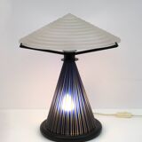 Post Modern Italian Murano Glass Mushroom Table Lamp, 1980s