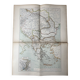 Carte ancienne Péninsule des Balkans 69x54cm
