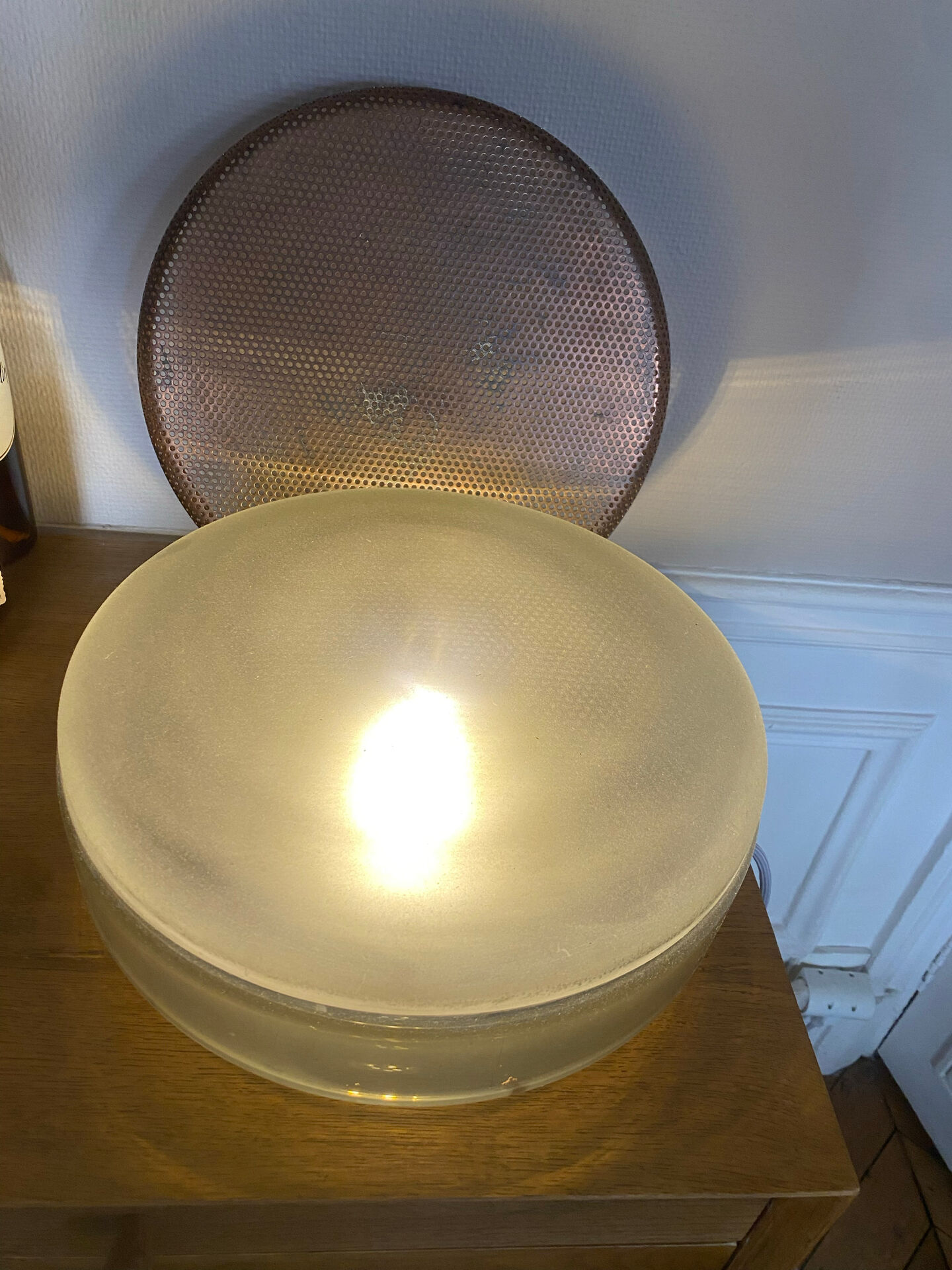 PULPO glass and metal table lamp