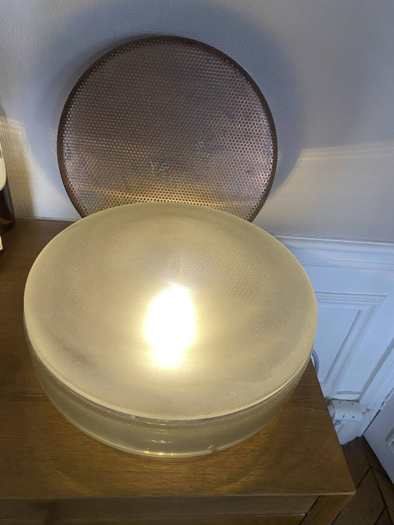 PULPO glass and metal table lamp