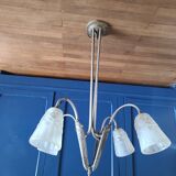 Lustre art déco signé Degué 1930 4 branches