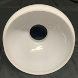 White opaline glass dome lampshade