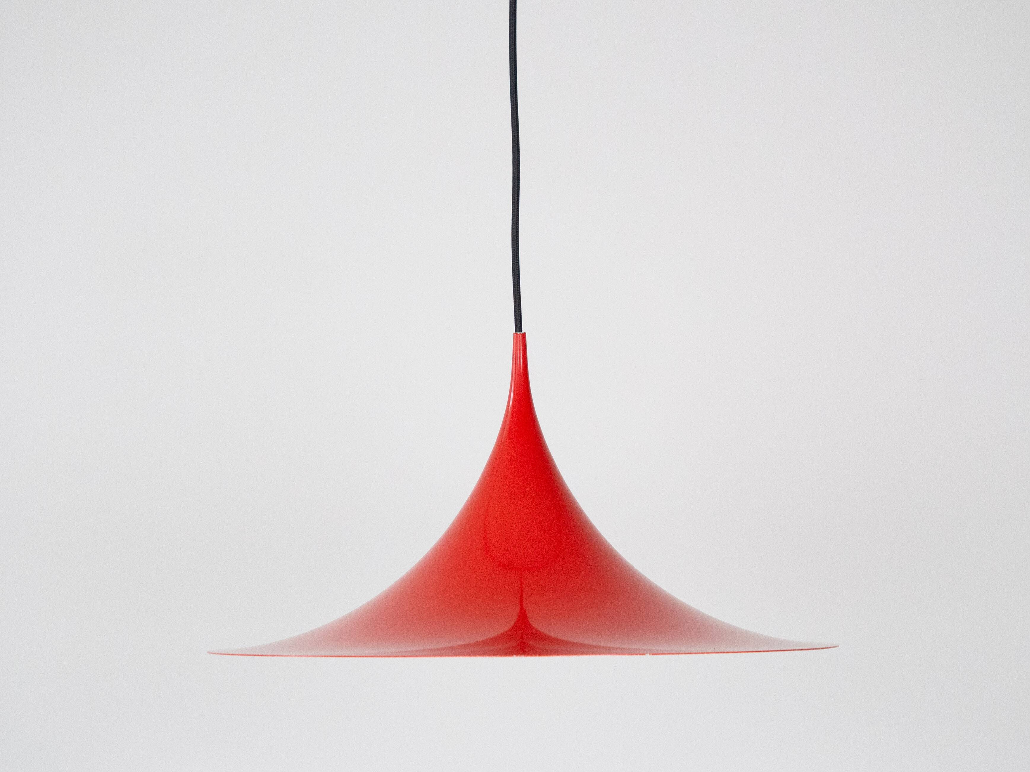 Danish vintage Semi lamp by Bonderup and Thorup, 1968