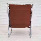 Années 70, design danois, chaise longue, cuir, état d’origine
