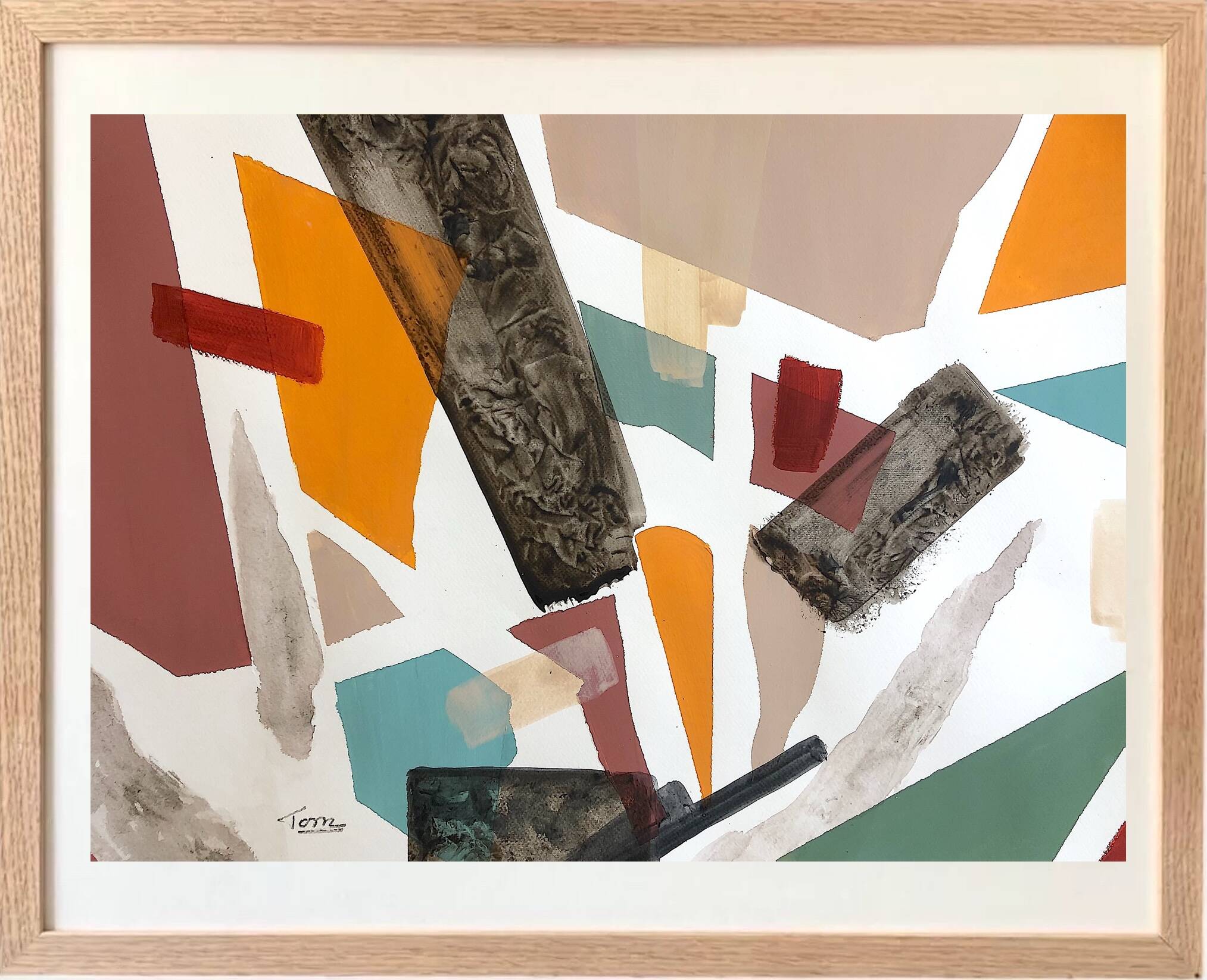 Original and unique hand-painted abstract painting