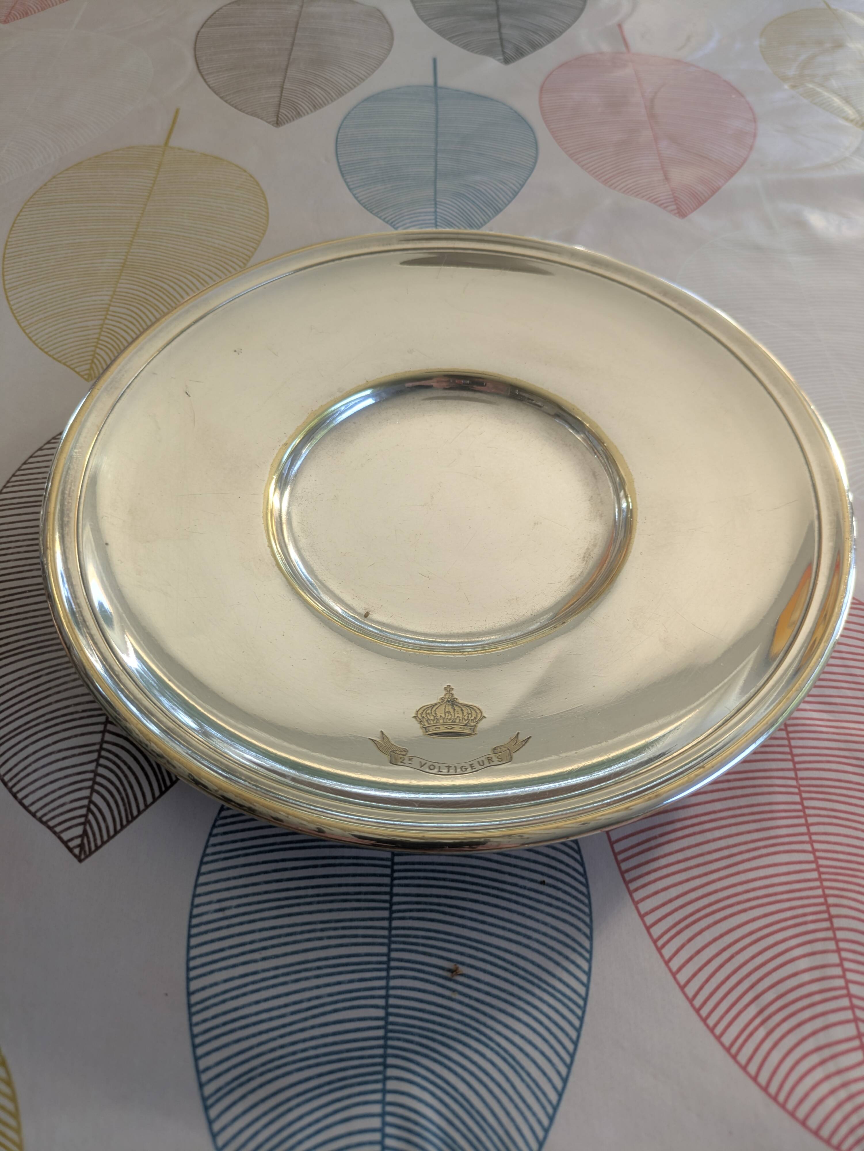 Christofle, silver-plated bowl and stand, numbered from the 19th century