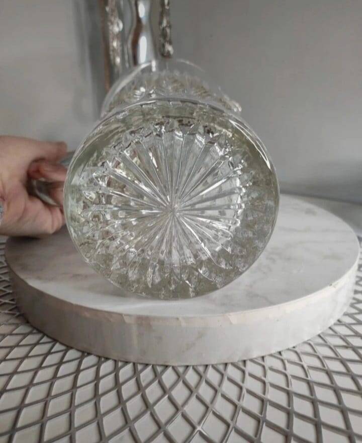 Molded glass pitcher