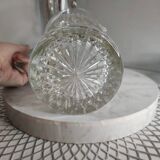 Molded glass pitcher