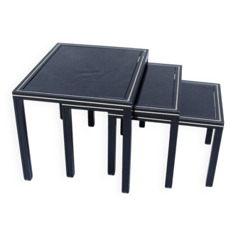 3 vintage nesting tables by Pierre Vandel