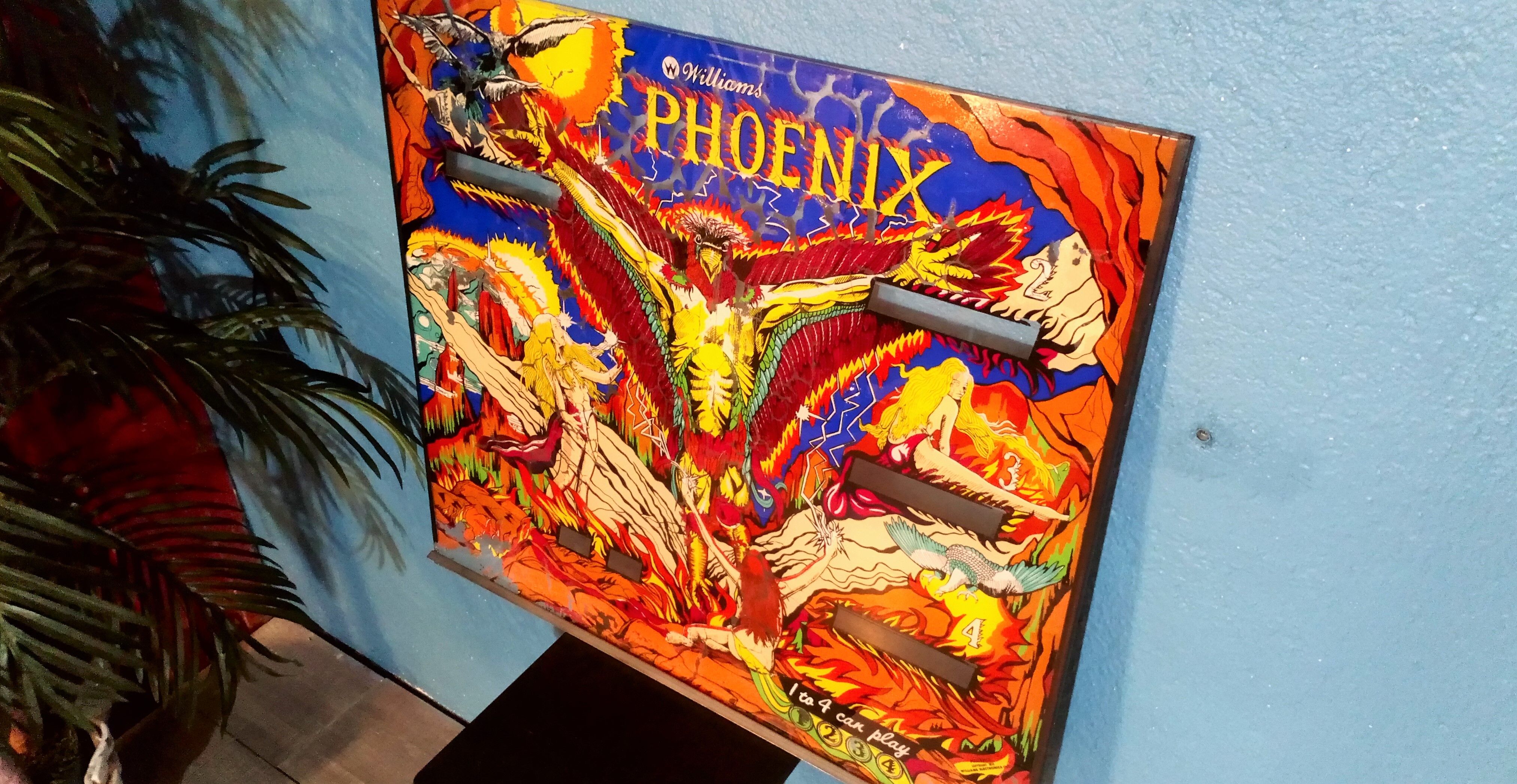 Pinball plate "Phoenix" Williams 1970s
