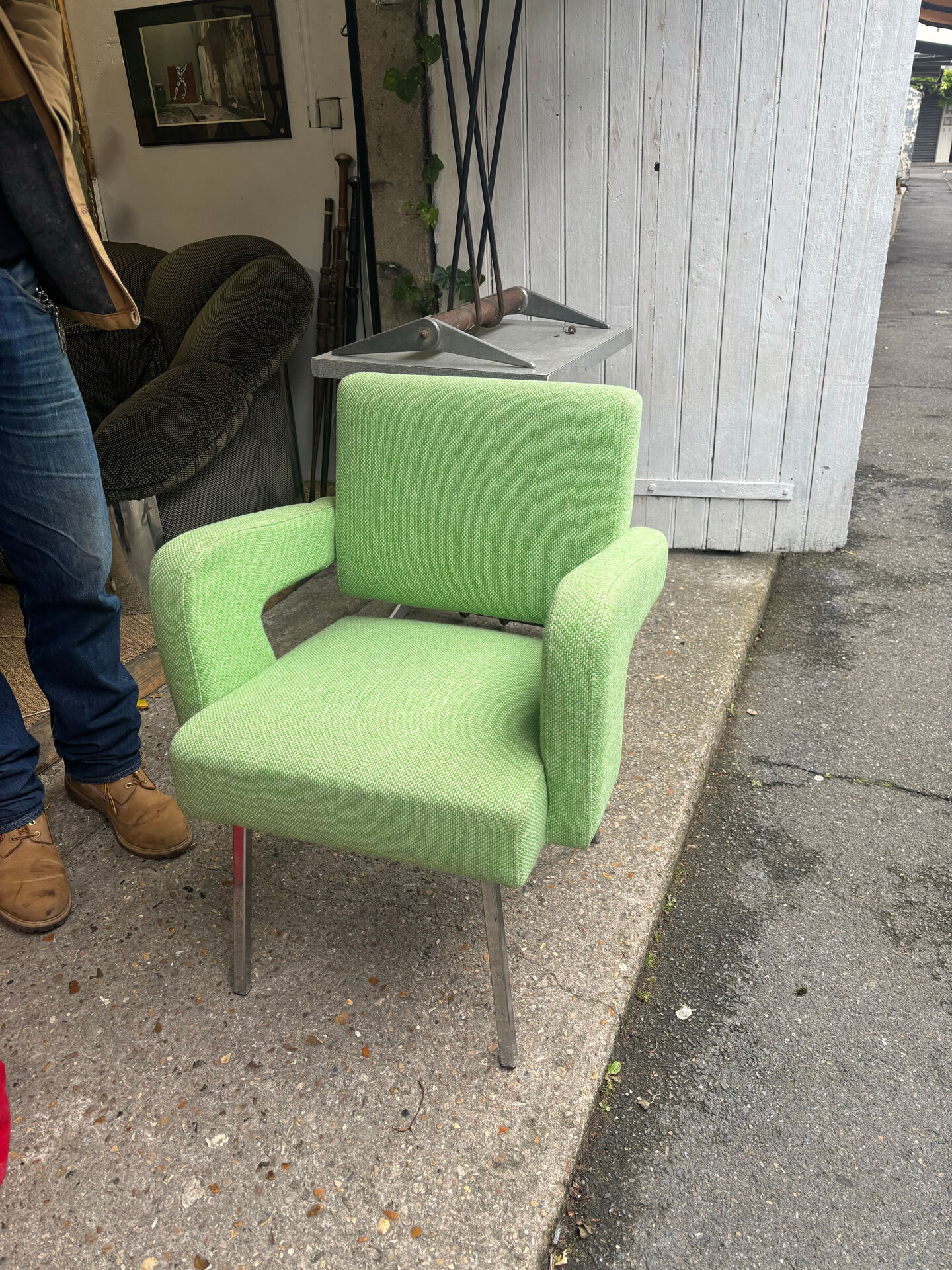 "President" armchair by Jacques Adnet