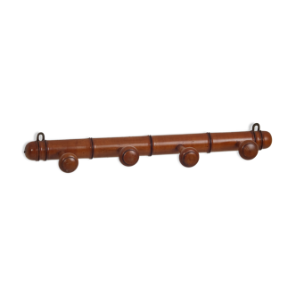 1900 bamboo-style wall coat holder