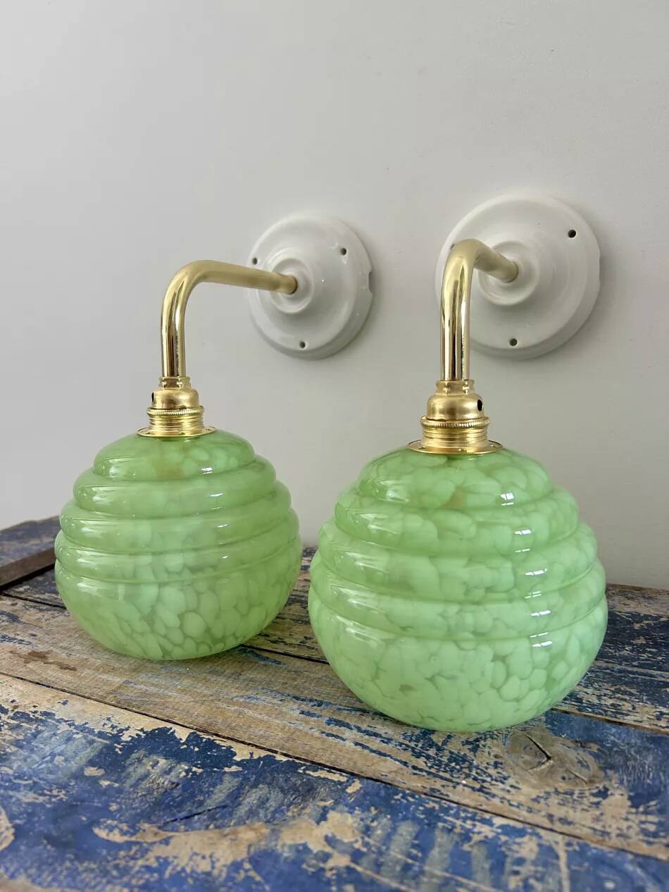 Pair of Art Deco wall sconces