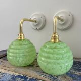 Paire d’appliques murales Art Deco