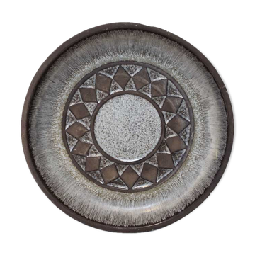 Plat scandinave en céramique 1970