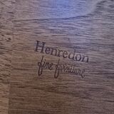 Table de jeu Henredon avec motif de toile d'araignée sur le dessus