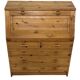 Vintage pine secretaire workstation desk, 1980s design