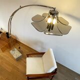 Lampadaire arc fleur ajustable, Italie, 1960