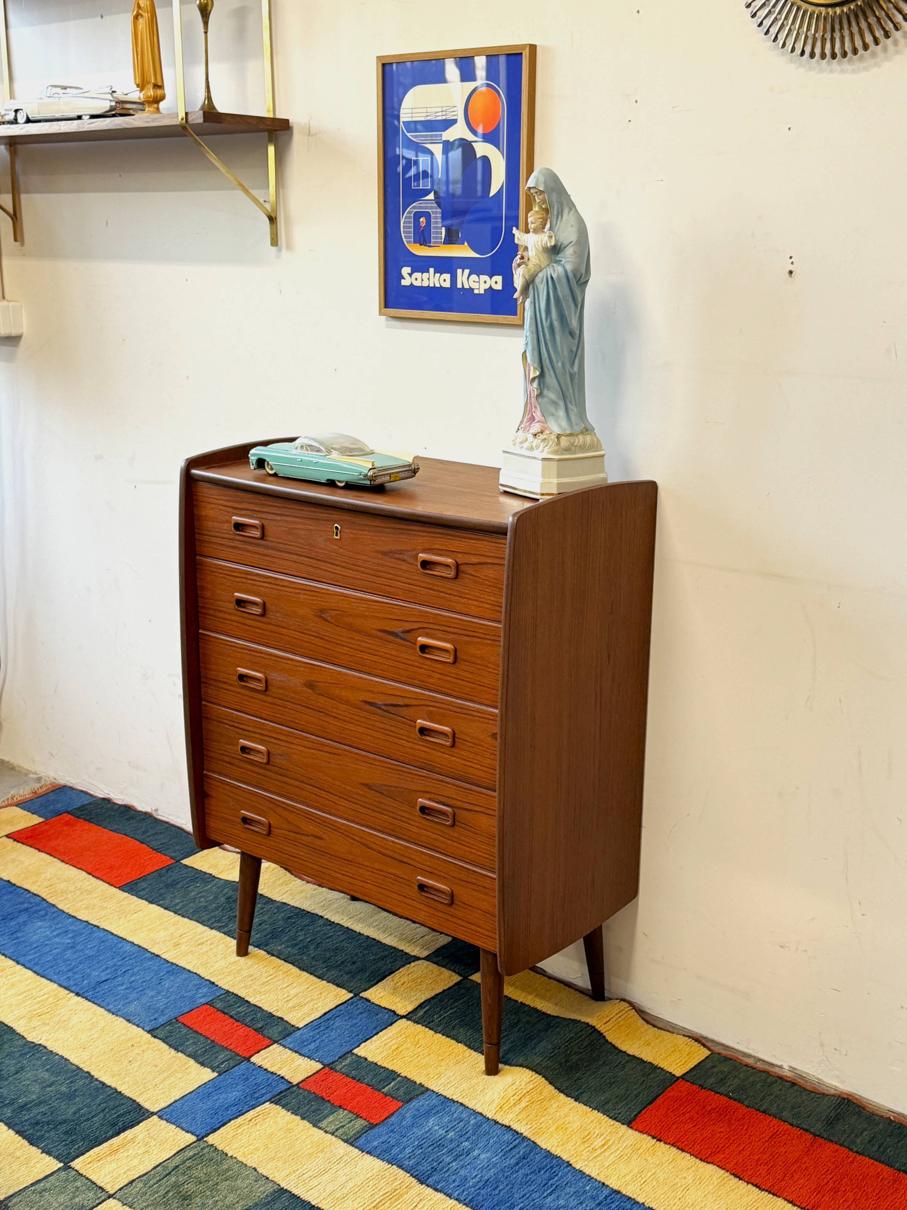 Teak Drawer Cabinet, Norway, Mid-C Modern, Vintage