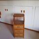 Vintage - sideboard - chest of drawers - woven rattan chest of drawers - wood - bamboo - 80s