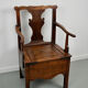 Fauteuil en chêne anglais 18ème siècle